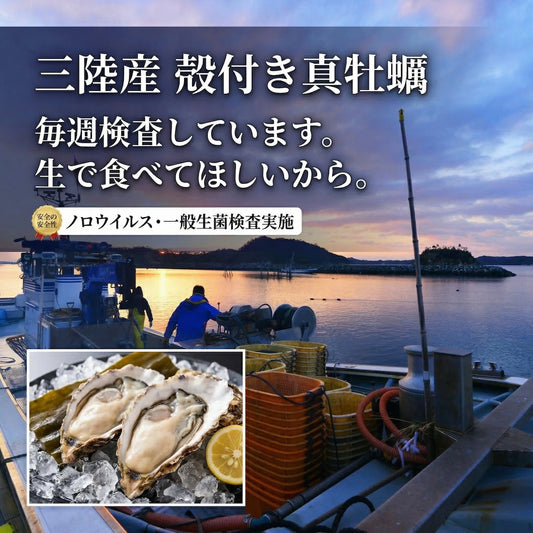 生牡蠣 殻付き牡蠣 牡蠣 カキ 生食用 宮城県産 三陸  ノロウィルス 細菌検査済